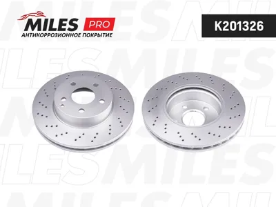 MILES K201326 Диск тормозной Mercedes W204,W212 09- передний D=295мм. с перфорацией