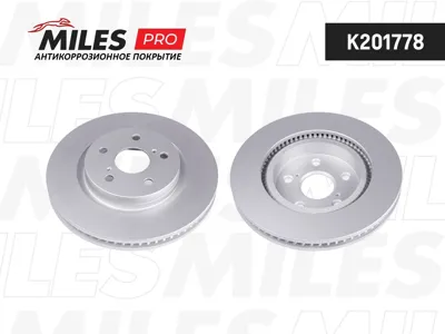 MILES K201778 Диск тормозной (серия PRO с антикоррозионным покрытием) Toyota Camry 16-RAV 4 18- передний
