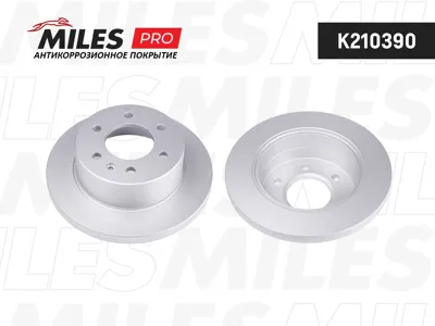 MILES K210390 Диск тормозной (серия PRO с антикоррозионным покрытием) Mercedes Sprinter VW Crafter 06- задний D298мм