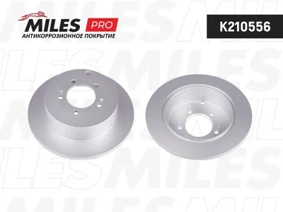 MILES K210556 Диск тормозной (серия PRO с антикоррозионным покрытием) Citroen C-CROSSER Mitsubishi OUTLANDERASX Peugeot 4007 задний
