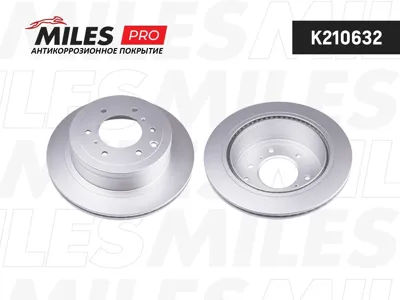 MILES K210632 Диск тормозной Mitsubishi Pajero 07- задний вент.D=332мм.