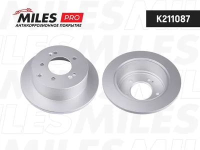 MILES K211087 Диск тормозной (серия PRO с антикоррозионным покрытием) Kia SOUL 09- задний