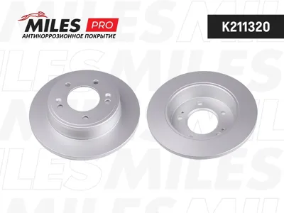 MILES K211320 Диск тормозной (серия PRO с антикоррозионным покрытием) Hyundai i30 Kia Ceed 12- задний D262мм