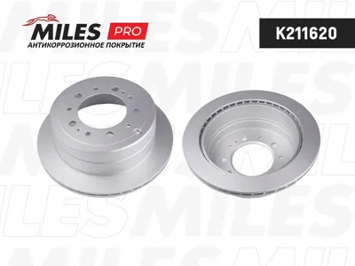 MILES K211620 Диск тормозной Toyota Land Cruiser J100 4.2-4.7 00-05 Lexus LX470 02-07 задний