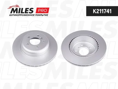 MILES K211741 Диск тормозной (серия PRO с антикоррозионным покрытием) BMW 5 F1011 10- задний вент.D330мм.
