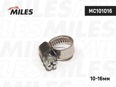 MILES MC101016 Хомут 10-169 мм, червячный, нерж.