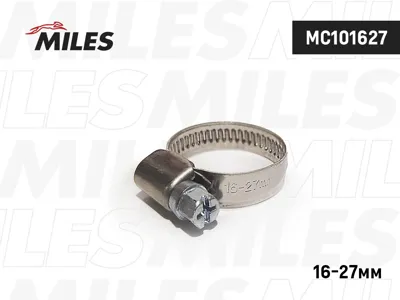 MILES MC101627 Хомут 16-279 мм, червячный, нерж.