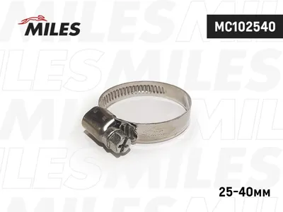 MILES MC102540 Хомут 25-409 мм, червячный, нерж.