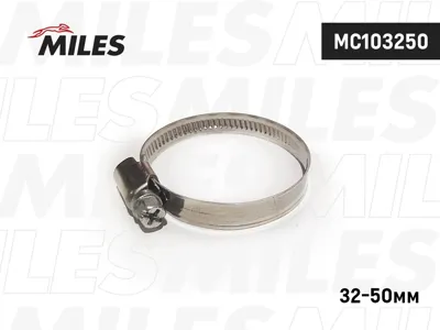 MILES MC103250 Хомут 32-509 мм, червячный, нерж.