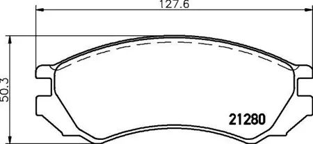 MINTEX MDB1443 Колодки торм.передние Primera (P10) Primera Hatchback (P10)