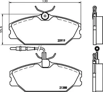 MINTEX MDB1613 Колодки торм.передние LUBLIN II Kasten LUBLIN II Box LUBLIN II Kasten LUBLIN II Platfor