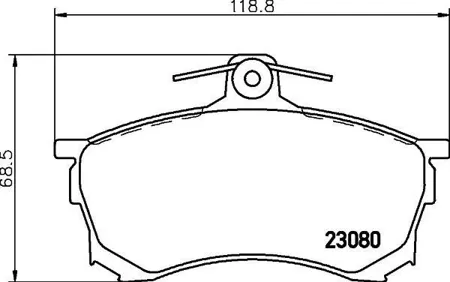 MINTEX MDB1726 Колодки торм.