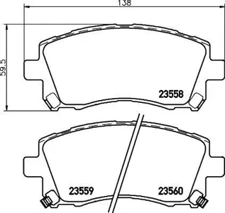 MINTEX MDB1794 Колодки торм.передние Forester (SF) Impreza Coupe (GFC) Impreza Stufenheck (GC) Impreza