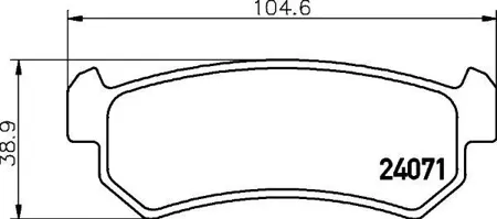 MINTEX MDB2611 Колодки торм.задние . Excell E ESTATE Ko Mercedes i Lacetti (J200) Lacetti Ko Mercedes i (J200) Lacetti Es