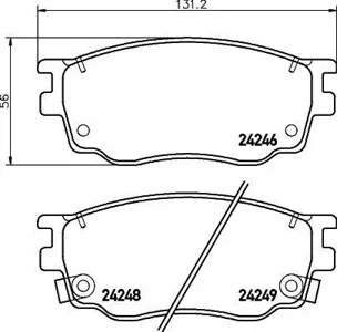 MINTEX MDB2690 Колодки торм.передние Terracan T9 Terracan Gelndewagen geschlossen Terracan Closed Off