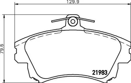 MINTEX MDB2767 Колодки торм. Mitsubishi Carisma (97-) передние (4шт.) MINTEX