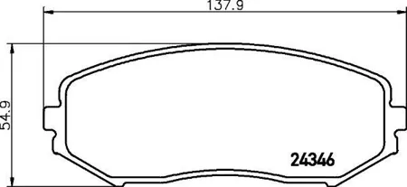MINTEX MDB2774 Колодки торм.передние Suzuki Grand Vitara