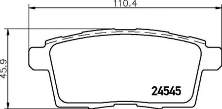 MINTEX MDB2886 Колодки торм.задние Mazda CX-7