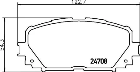 MINTEX MDB2956 Колодки торм. Toyota Yaris (06-) передние (4шт.) MINTEX