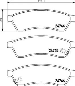 MINTEX MDB3020 Колодки торм.