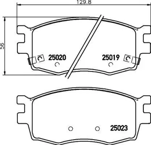 MINTEX MDB3057 Колодки торм.