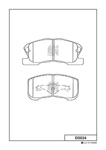 MK KASHIYAMA D0034 Колодки торм.передние Daihatsu SirionYRV 1.0i4WD1.3 WTi Sport Move 1.0i 98>