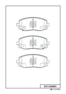 MK KASHIYAMA D11154MH Колодки торм. Hyundai i10 08- Kia PICANTO 04- передние