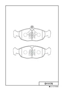 MK KASHIYAMA D11176 Колодки торм.передние