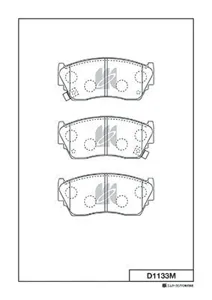 MK KASHIYAMA D1133M Колодки тормозные дисковые D1133M