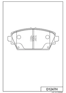 MK KASHIYAMA D1247H Колодки торм.