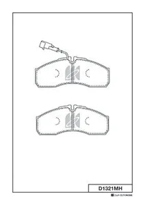 MK KASHIYAMA D1321MH Колодки торм.