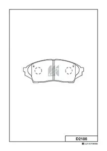 MK KASHIYAMA D2186 Колодки торм.передние Toyota Mark II Cresta Crown 2.0-3.0 95-01