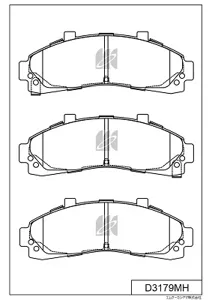 MK KASHIYAMA D3179MH Колодки торм.передние