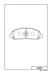 MK KASHIYAMA D6097 Колодки торм.передние Mitsubishi Chariot 97>