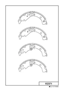 MK KASHIYAMA K2371 Колодки торм.барабанные Toyota RAV 4 II 1.82.0 00-06