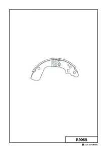 MK KASHIYAMA K9969 Колодки торм.барабанные Suzuki Swift 1.31.51.5DDiS 05>