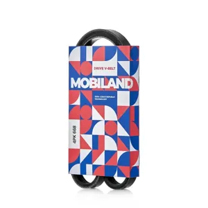 MOBILAND 501240668 Ремень 4PK668 (EPDM) Daewoo Matiz (M100, M150), Matiz (M200, M250), Chevrolet Aveo седан (T2