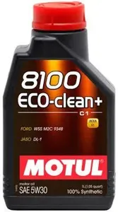 MOTUL 101580 Масло моторное 8100 ECO-CLEAN + C1 5W30 синт.1л