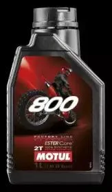 MOTUL 104038 Масло моторное для 2-х тактных двигателей 800 2T FACTORY LINE OFF ROAD синт.1л