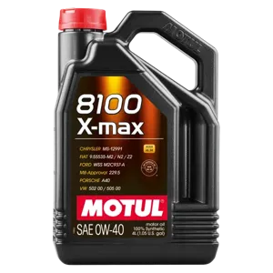MOTUL 104532 Масло моторное 8100 X-MAX 0W40 синт.4л
