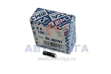 MTA 0200151 ПРЕДОХРАНИТЕЛИ КРУГЛЫЕ (100ШТ) 8А