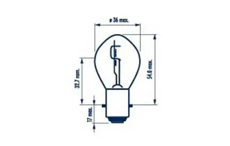 NARVA 49531 Лампа 3535W 12V BA20D