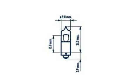 NARVA 68161 Лампа H6W 12V 6W BAX9s NVA CP