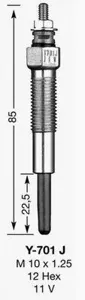 NGK 1566 Cвеча накала D-POWER 39