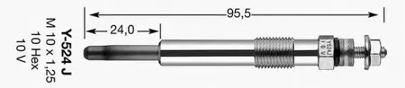 NGK 4520 Cвеча накала D-POWER 27