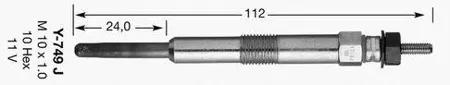 NGK 5013 Свеча накаливания (цена за 1 шт.)