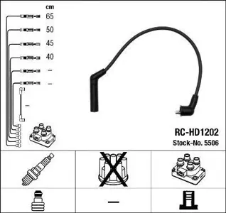 NGK 5506 Высоковольт.провода комкт