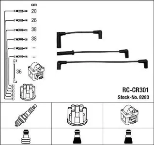 NGK 8283 Комплект проводов зажигания