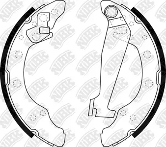 NIBK FN0534 Колодки торм.барабанные Audi 100A2, VW Golf 91-05