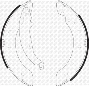 NIBK FN0602 Колодки торм.барабанные Renault Laguna 1.6i-1.9TD 97-01, Citroen ZX 94-97